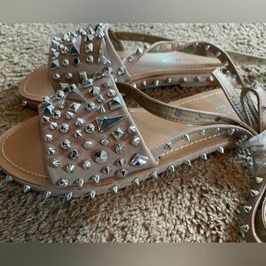 Fashion nova spiked rock star slides